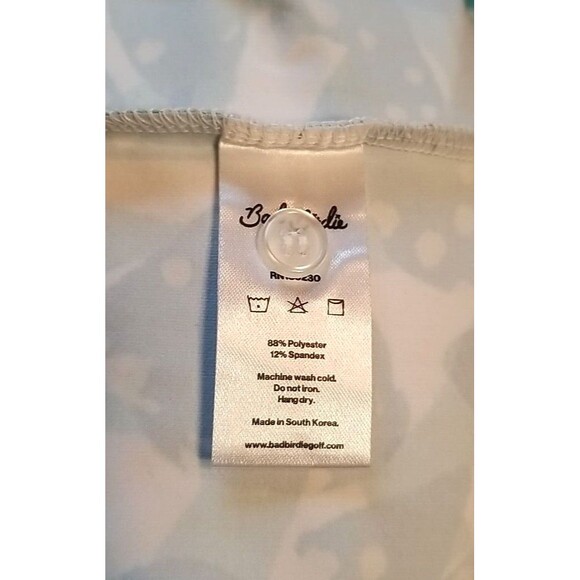 Men's Bad Birdie Bam Bam Polo Shirt All Over Print Sz Large NWOT - Picture 4 of 5